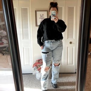 Black Cable Knit Turtleneck Sweater Arizona Co. | Size XL/XXL